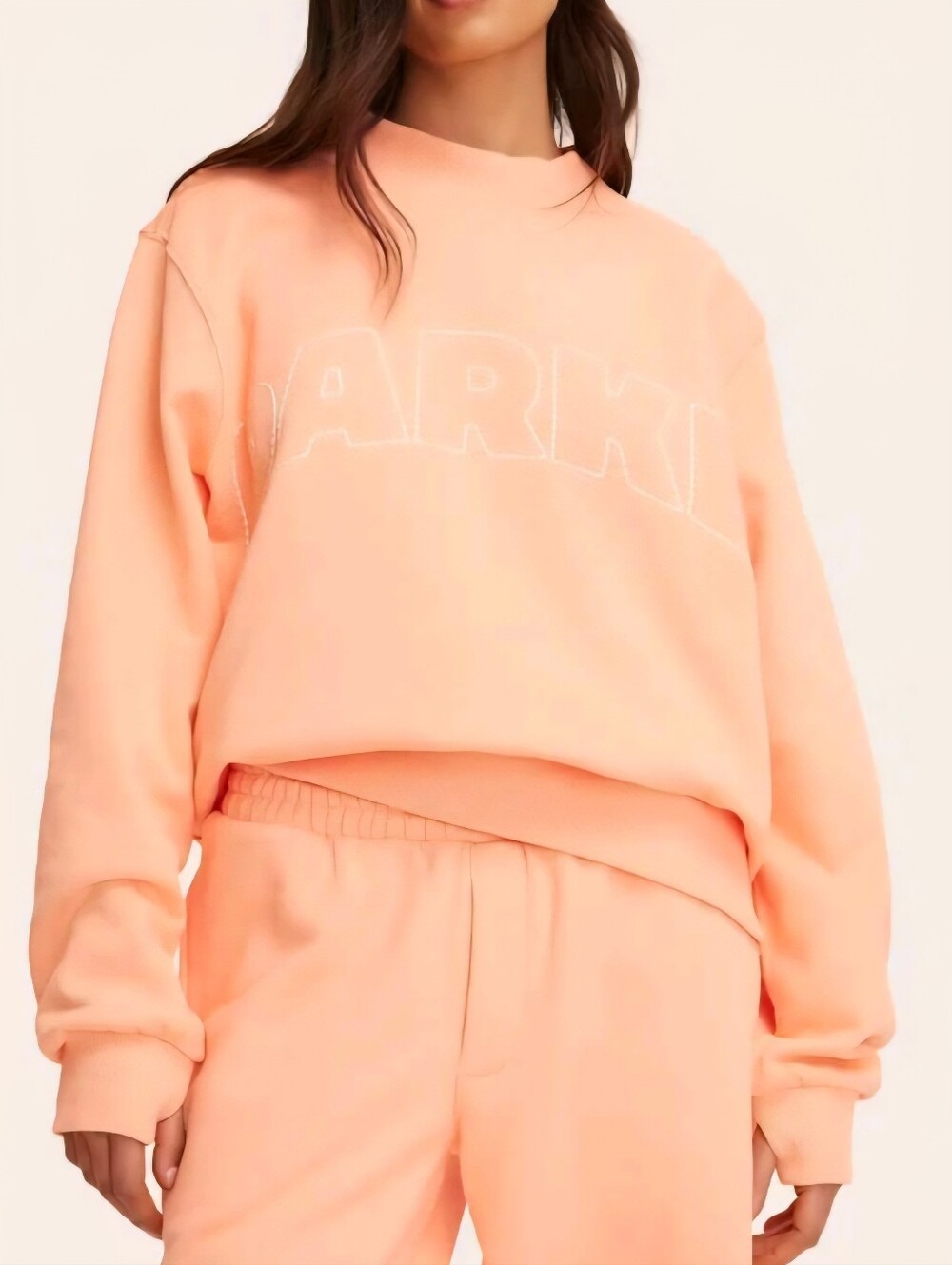 NWT Women's Mockneck Pullover Sweatshirt - Parke Peach Orange, L/XL
